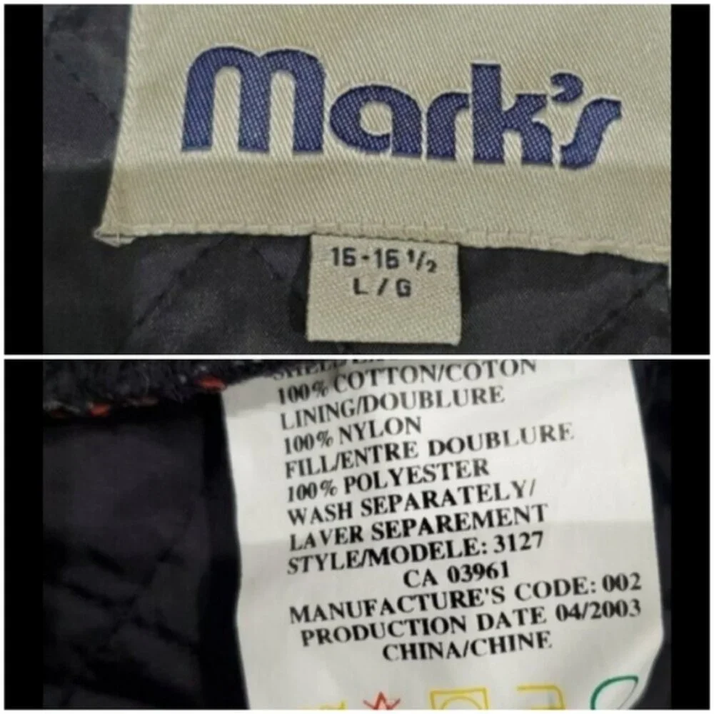 MARK'S Thick Cozy Red Quilted Shirt Jacket - Picture 12 of 14